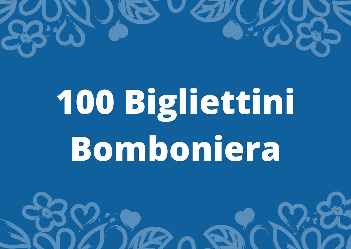 Set 100 Bigliettini Bomboniera 2